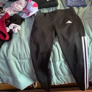 black adidas leggings